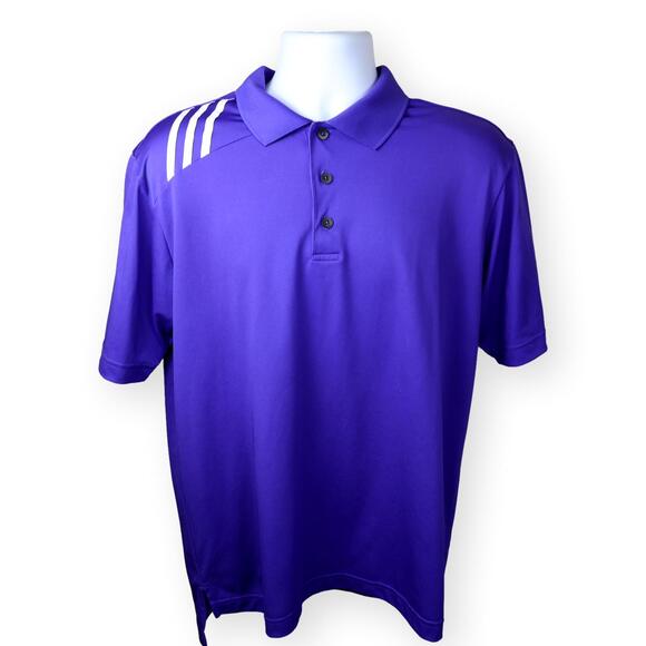 Adidas Golf Climacool Purle l Polo Medium Sports Moisture Wicking Top - Picture 1 of 8